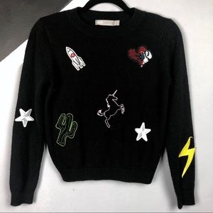 Asos Patch / Embroidered knit Sweater